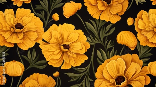 Vintage flower pattern