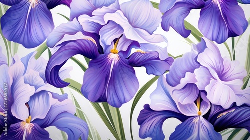 Iris flower, pattern
