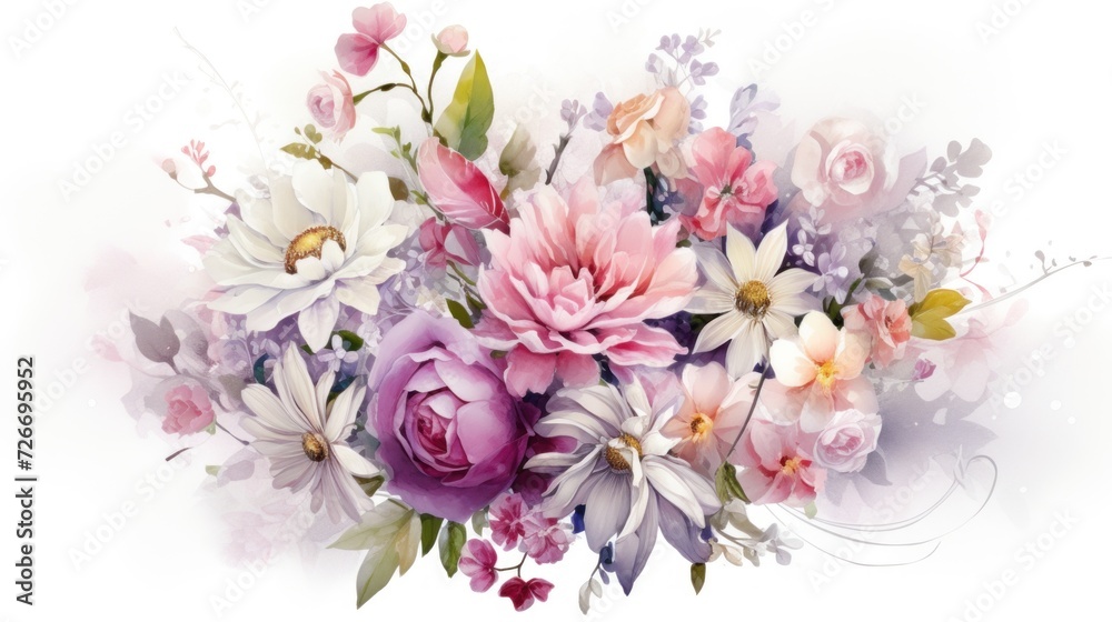 Beautiful flowers and ornaments Beautiful flowers and ornaments