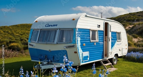 caravan in the middle of nowhere