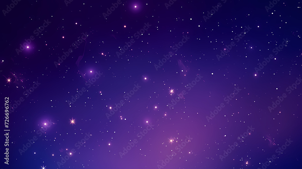 Fototapeta premium Mysterious star themed gradient background with countless twinkling stars
