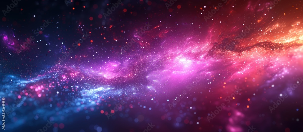 A Colorful Odyssey into a Distant Galaxy - A Space Photo Where Stars Spark Wishes and Dreams Unfold in Cosmic Splendor
