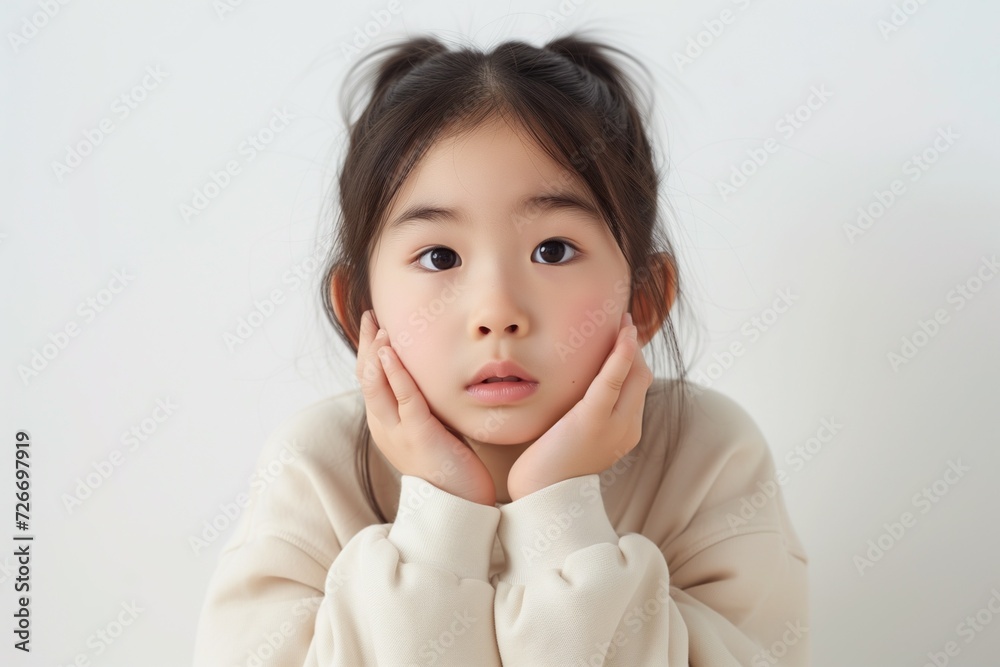 Adorable Girl with Shocked Expression Adorable Girl with Shocked Expression