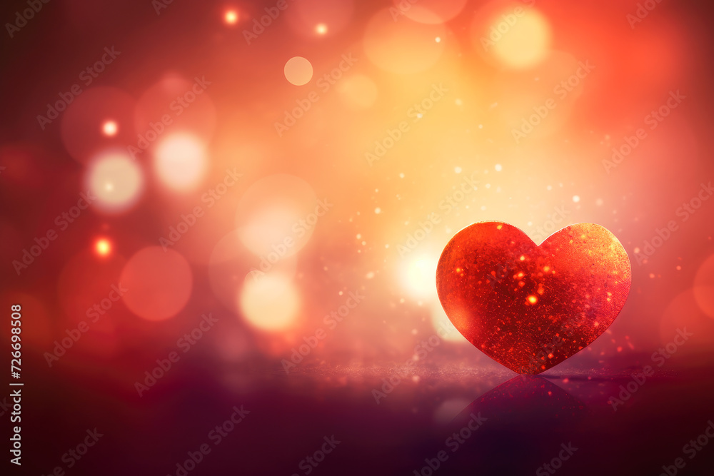 Valentine day background with hearts.	