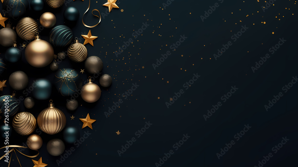 Luxurious Christmas balls on glowing bokeh background, Christmas and New Year minimalistic background Luxurious Christmas balls on glowing bokeh background, Christmas and New Year minimalistic background