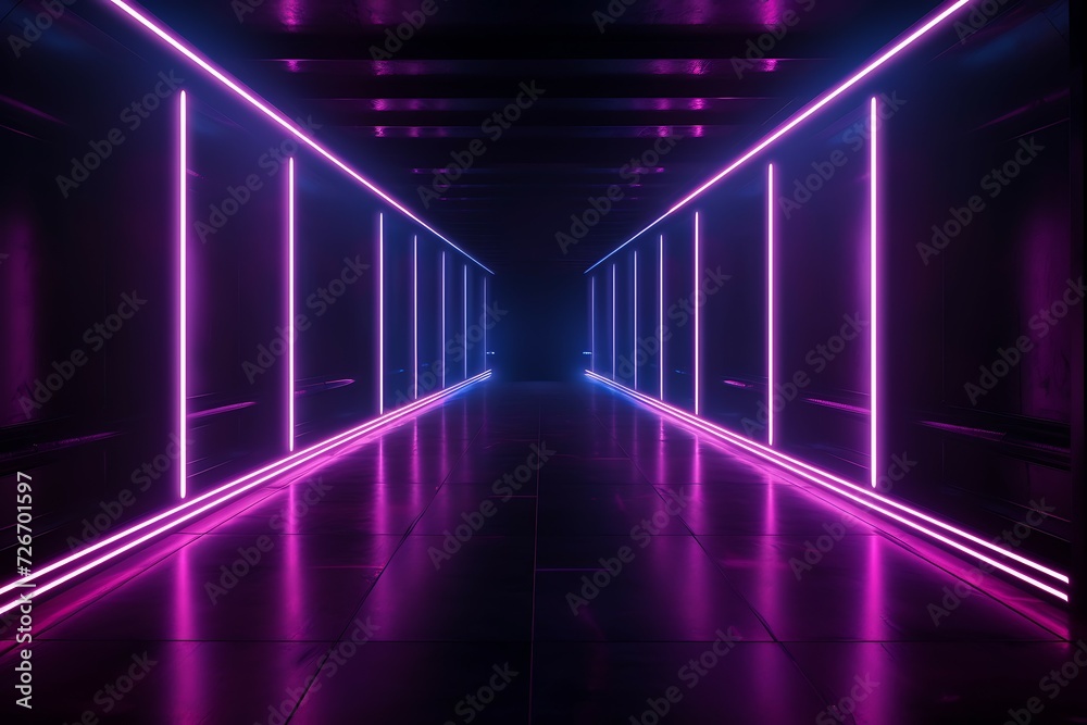 A corridor with black bars and pink and white light behind it, in the style of optical geometry, 8k 3d, strong diagonals, neon lights, minimalist stage designs, zigzags, neon and fluorescent light A corridor with black bars and pink and white light behind it, in the style of optical geometry, 8k 3d, strong diagonals, neon lights, minimalist stage designs, zigzags, neon and fluorescent light