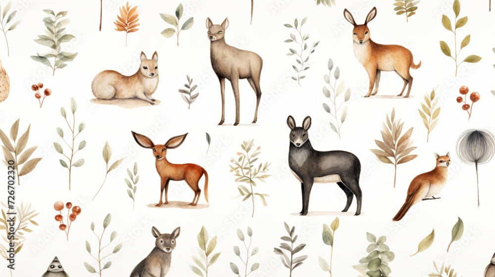 Watercolor Woodland Animals - Bear, Fox, Bunny, Raccoon
Watercolor Woodland Animals - Bear, Fox, Bunny, Raccoon