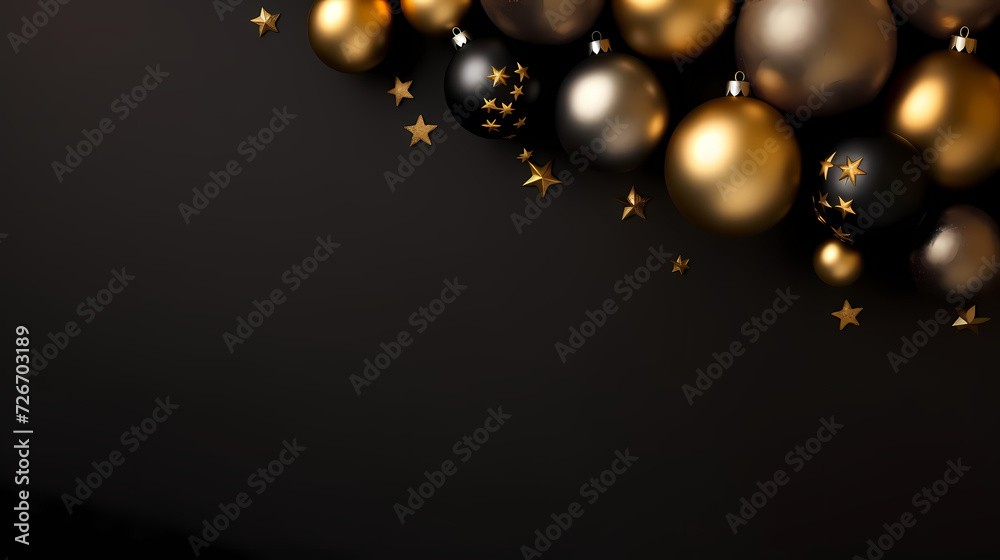 Luxurious Christmas balls on glowing bokeh background, Christmas and New Year minimalistic background Luxurious Christmas balls on glowing bokeh background, Christmas and New Year minimalistic background