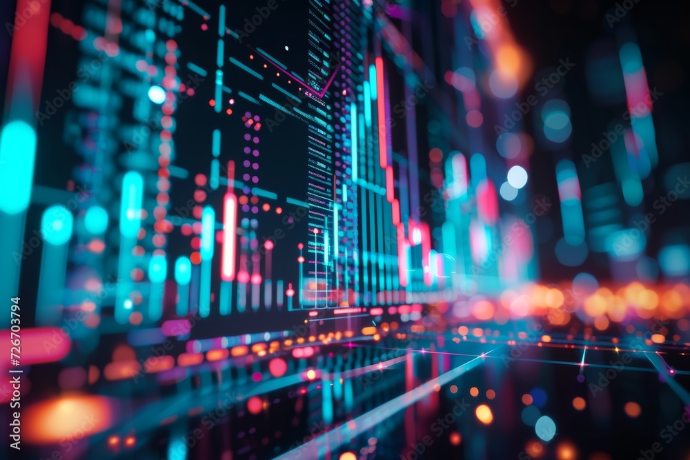 A dynamic visual concept of finance,crypto concept A dynamic visual concept of finance,crypto concept