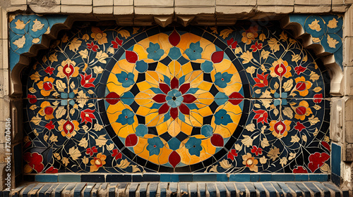 Arabic mosque pattern background
