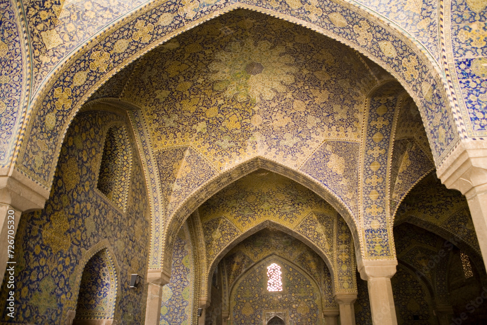 Iran decor of Iranian mosques.