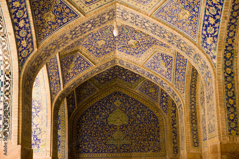 Iran decor of Iranian mosques.
