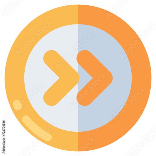 Modern design icon of fast forward arrows 