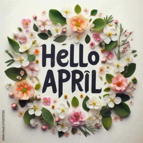 Hello April Greeting Card
