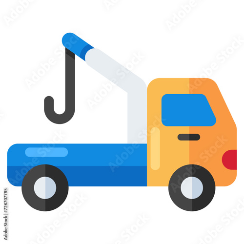 Creative design icon of winch car