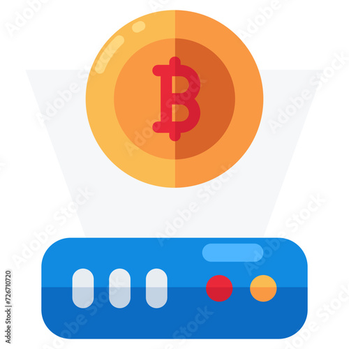 Premium download icon of btc projector 