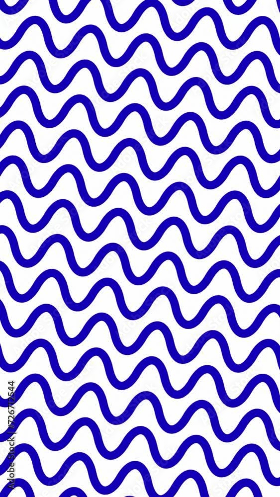 Curved and wavy zigzag stripes of lines moving in a triangles. geometric pattern. Flat minimalistic seamless looped moving Blue lines animated white color background. Curved and wavy zigzag stripes of lines moving in a triangles. geometric pattern. Flat minimalistic seamless looped moving Blue lines animated white color background.