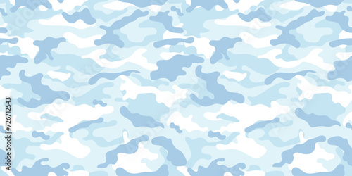 Arctic military camouflage. Vector camouflage pattern for army. photo