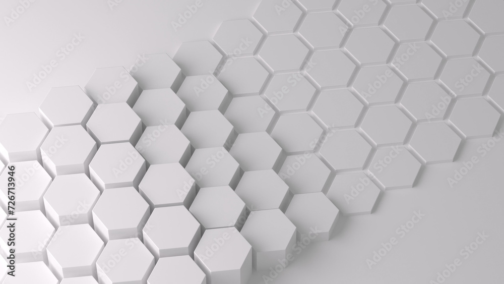 Abstract white honeycomb on a white background. Abstract white honeycomb on a white background.