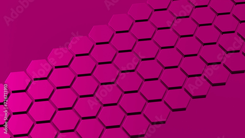 Abstract pink honeycomb