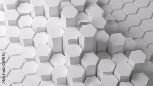 Abstract white honeycomb