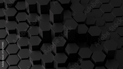 Abstract black honeycomb