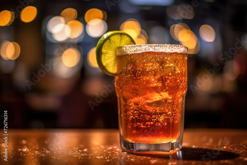 Savor the complexity of a Long Island Iced Tea, a mix of vodka, rum, tequila, gin, liquor, lemon juice, and cola over ice. Garnished with lemon and mint.