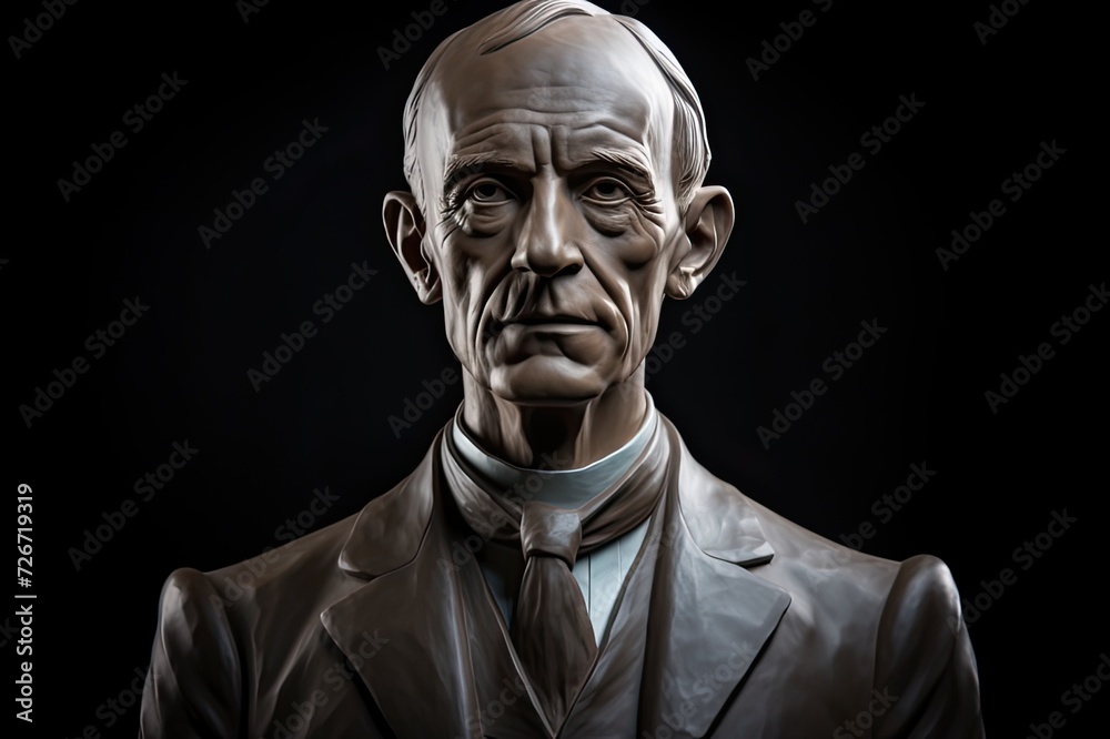 Wilbur Wright statue. Inventor of the first airplane. Wilbur Wright statue. Inventor of the first airplane.