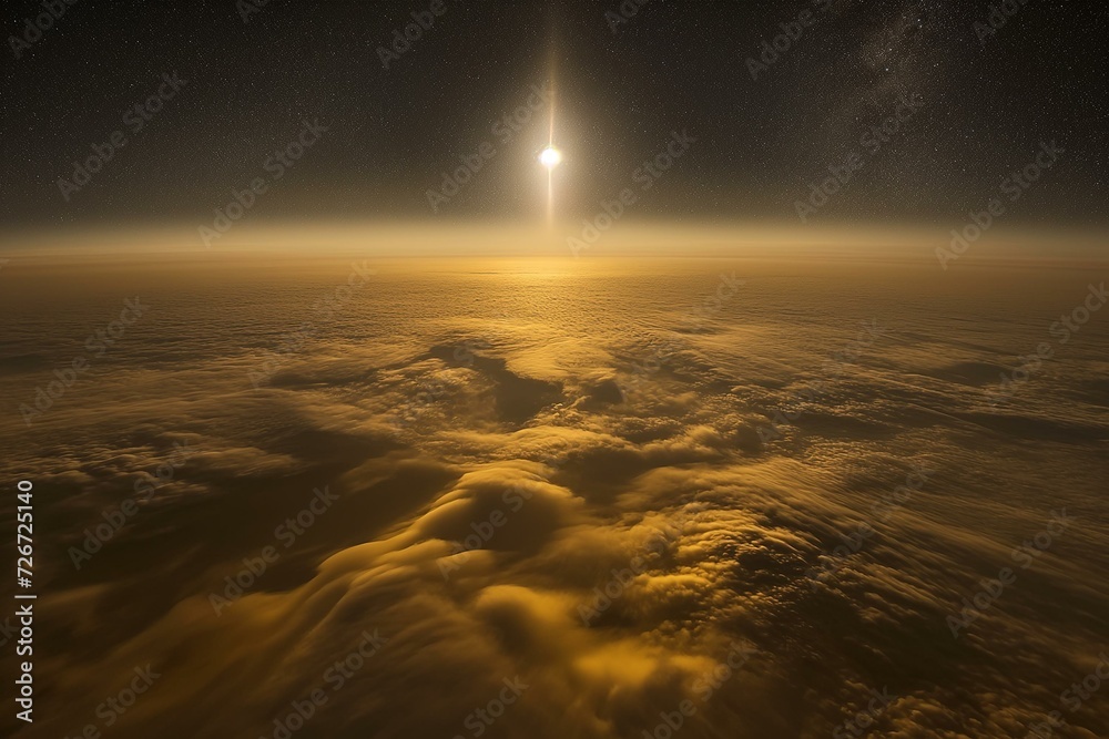 Majestic Space Launch Viewed from Above the Clouds