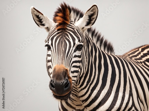 Zebra in a Well-Lit Space