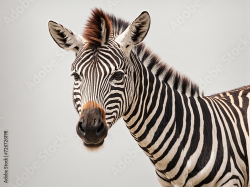 Zebra Against a Bright Backdrop