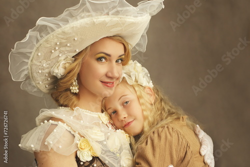 Mother and daughter vintage