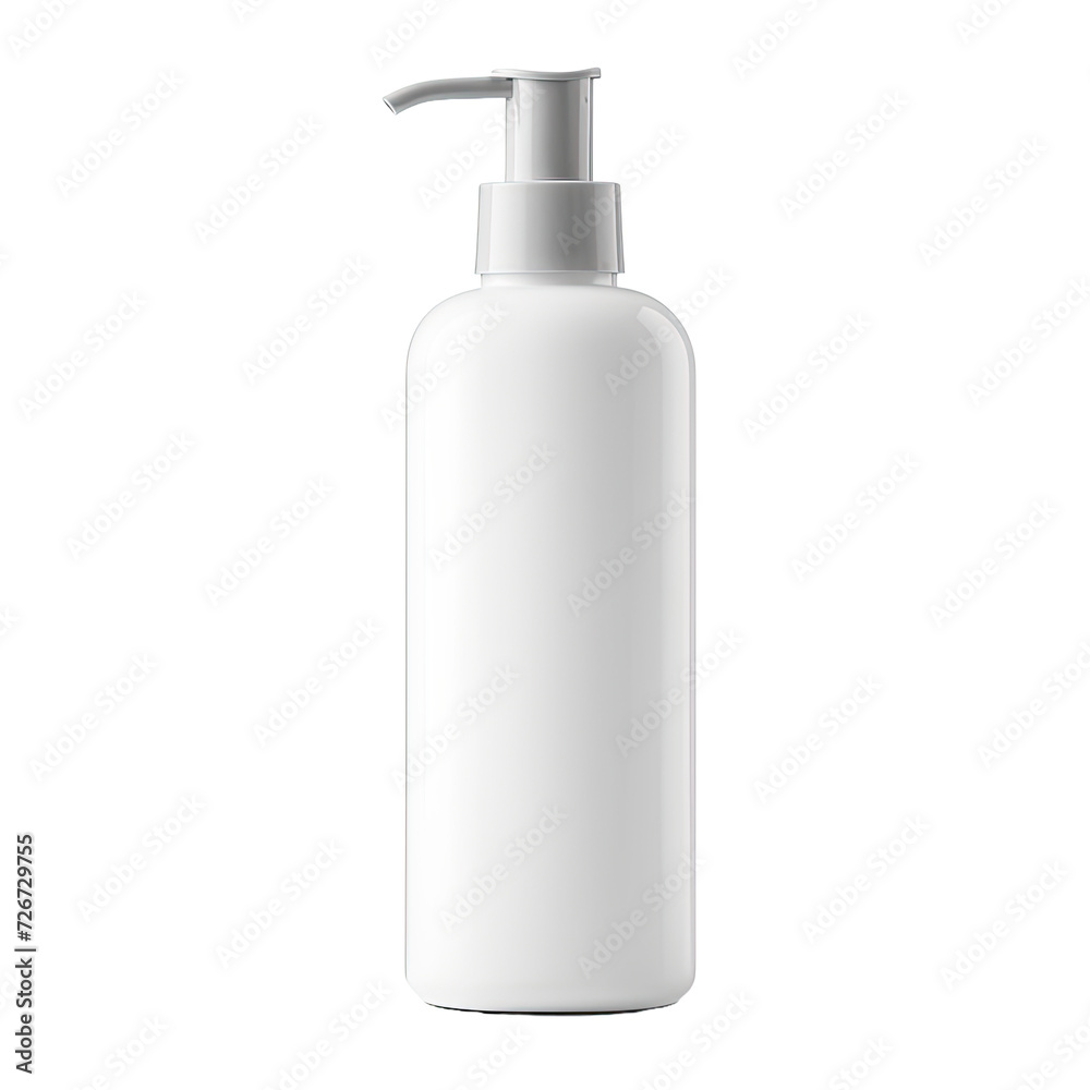 White Blank Dispenser Bottle for Mockup isolated on white or transparent background White Blank Dispenser Bottle for Mockup isolated on white or transparent background