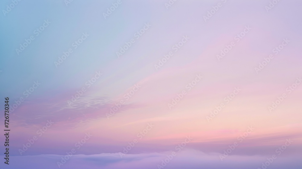 Breathtaking view of the sky during sunset with clouds and vibrant shades of pink and purple