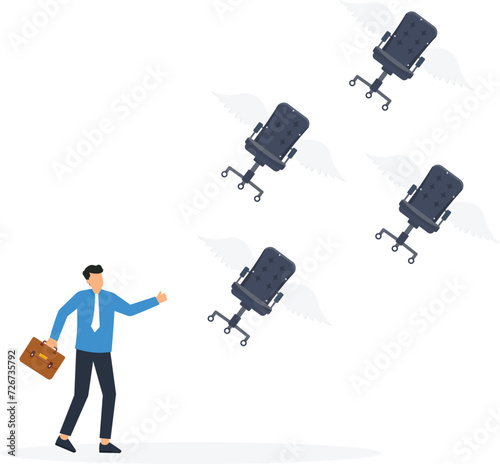 losing job and lose hope for unemployment and staff career or professional retirement concept,
