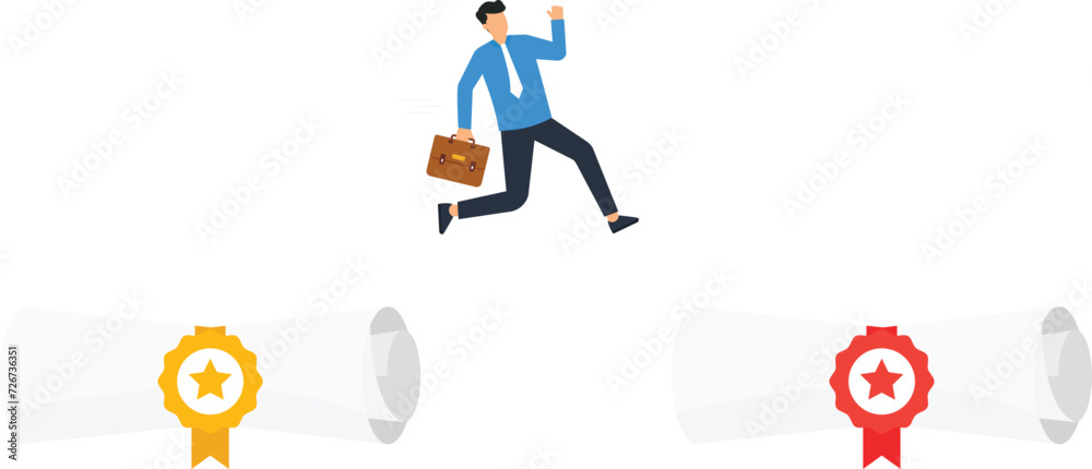 Education or business degree to help career growth, Skill or knowledge for opportunity, Training or diploma concept,
Education or business degree to help career growth, Skill or knowledge for opportunity, Training or diploma concept,