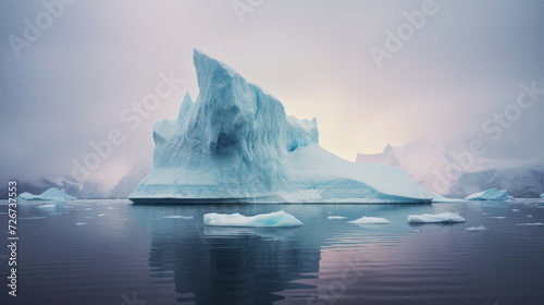 illustration of an iceberg in the antarctic