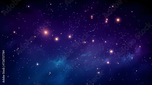 Mysterious star themed gradient background with countless twinkling stars