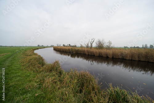 The Winkel river during the fall, the Netherlands