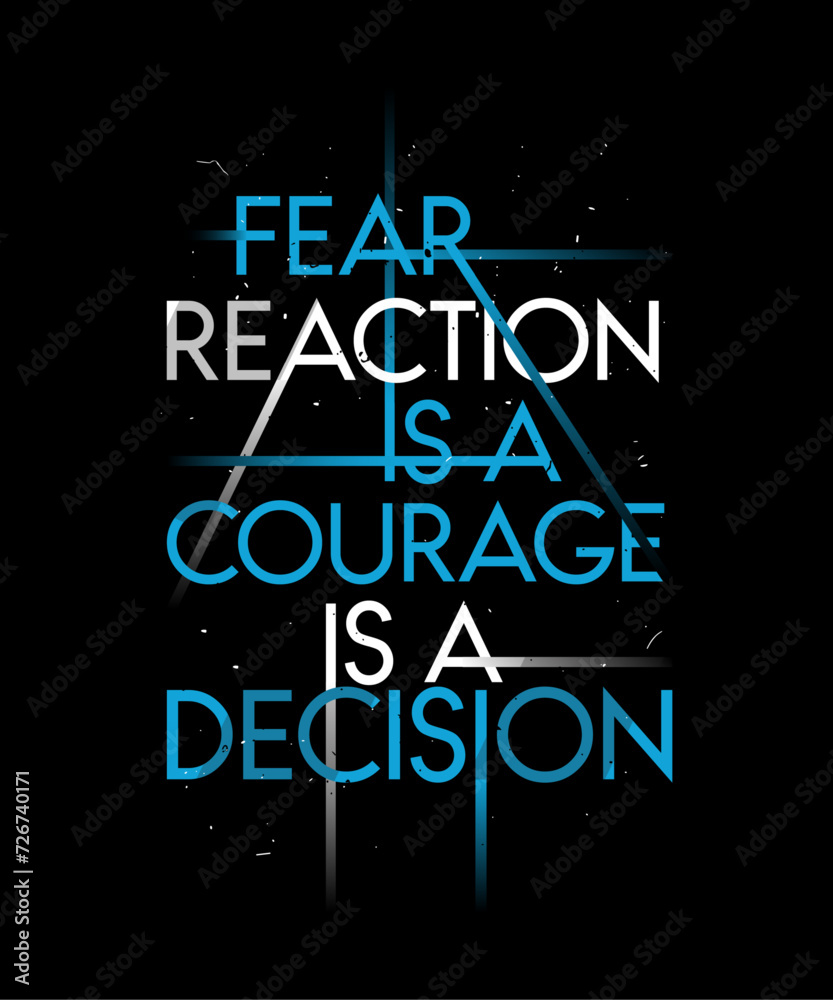 Fear reaction.. t shirt design, bold typography for poster, t shirt design, design for print, vector design, t shirt for print, graphic design.