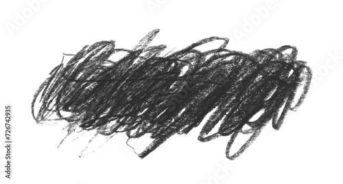 Hand drawn scrawl sketch line hatching. Pen, pencil, pastel art grunge texture black stain isolated on white background.