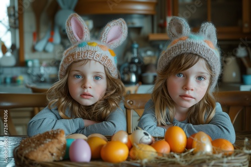 Lively Children's Artistic Moment - Festive Egg Painting