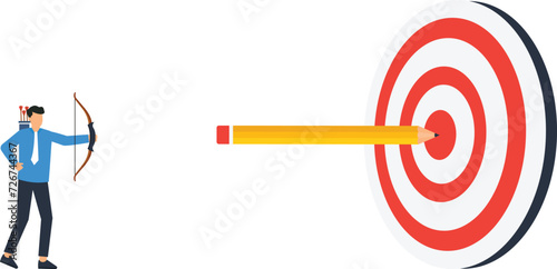 Creative challenge to reach goal and win business ideas, Motivation and inspiration to achieve target concept,
