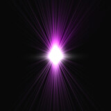 pink light effect lens flares on black background