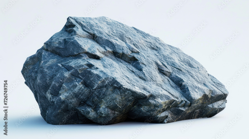 Polished Shungite stone with its lustrous black finish and powerful presence, set against a clean white backdrop Polished Shungite stone with its lustrous black finish and powerful presence, set against a clean white backdrop