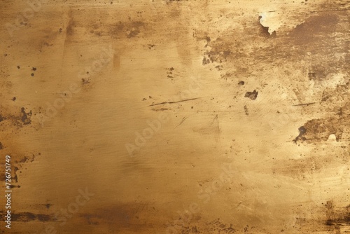 Old Brass Plate Texture with Tarnished and Dirty Industrial Background