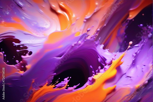 abstract background splashes of paint liquid paint colorful waves