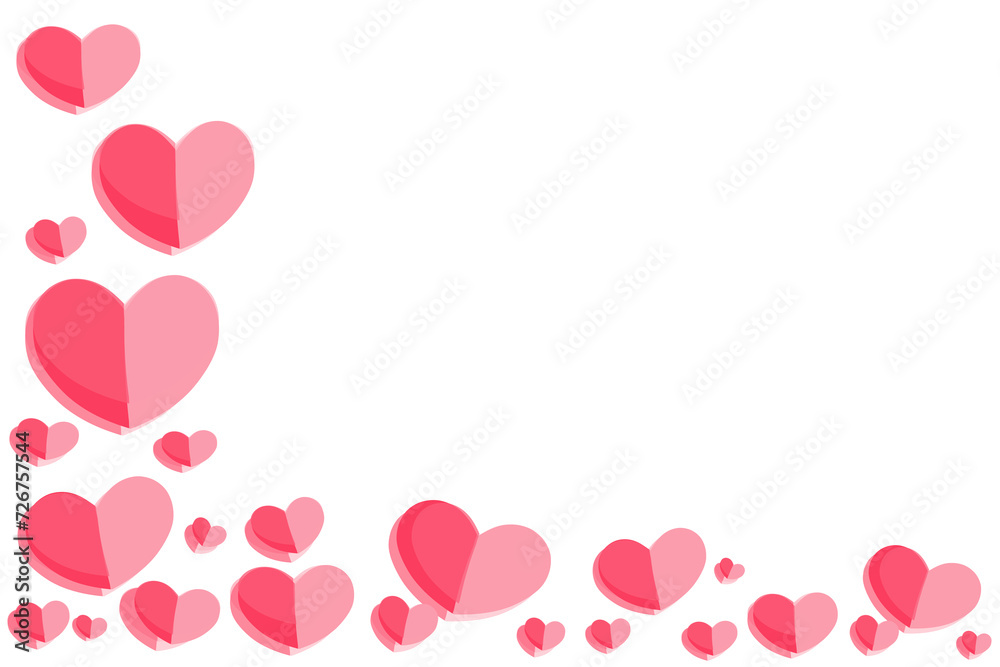 Red Heart shaped balloon Clipart on White Background.vector illustration symbol of love with 
The concept of valentine's day