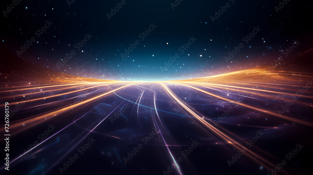 Digital technology particles abstract background, abstract analysis visualization