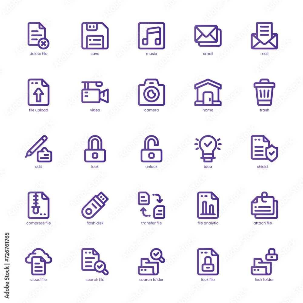 Document File icon pack for your website, mobile, presentation, and logo design. Document File icon basic line gradient design. Vector graphics illustration and editable stroke. Document File icon pack for your website, mobile, presentation, and logo design. Document File icon basic line gradient design. Vector graphics illustration and editable stroke.